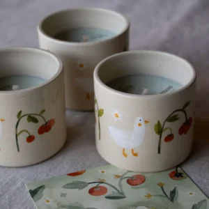 Candela "orto" in tazza